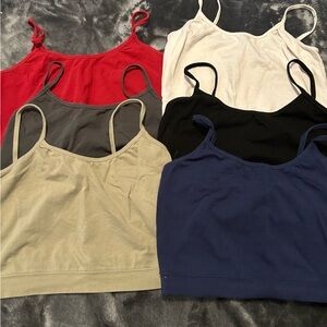 Set of 6 Colorful Camisole Tops